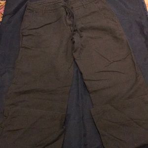 GAP Size 8 Linen Drawstring Bootcut Pants